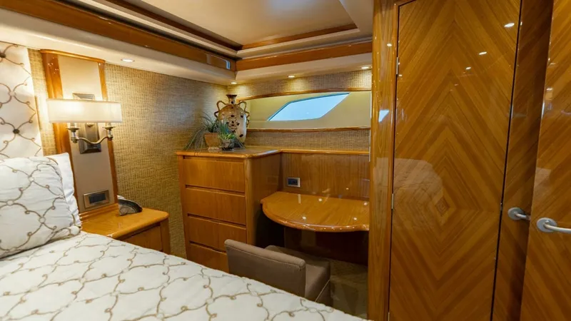 Slide: The Image of 2013 Viking 76 Convertible- REEL FIRE- Master Stateroom - 27