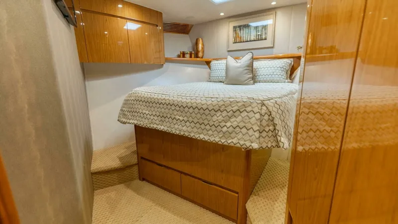 Slide: The Image of 2013 Viking 76 Convertible- REEL FIRE- Forward VIP Stateroom - 34