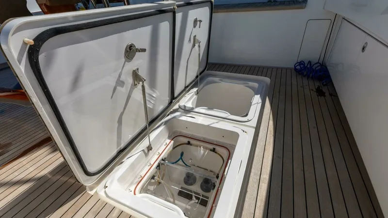 Slide: The Image of 2013 Viking 76 Convertible- REEL FIRE- Cockpit Storage - 72