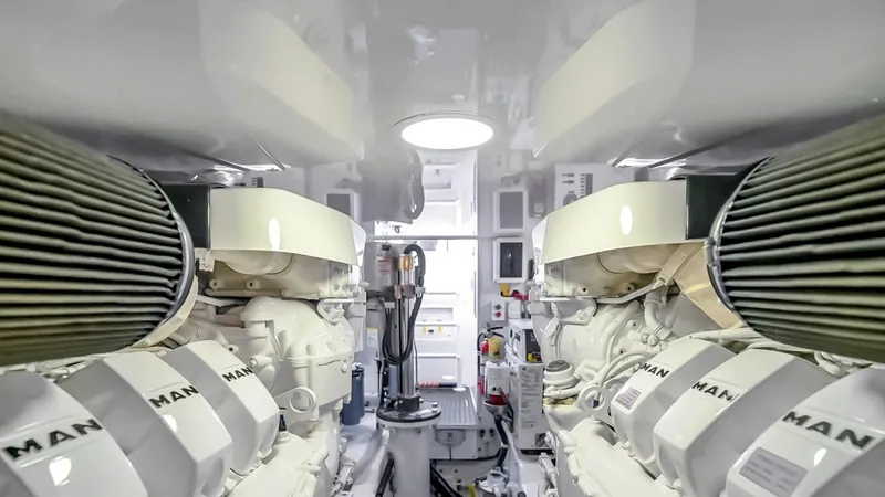 Slide: The Image of Engine Room with MAN Engines - 67