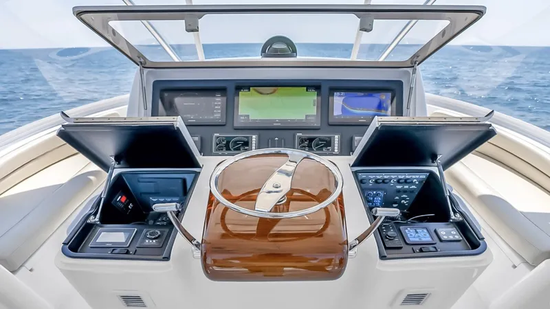 Slide: The Image of Flybridge Helm Station - 50
