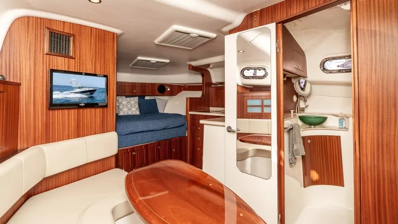 Slide: The Image of 2018 Pursuit 385 Offshore "TAG TEAM" - Luxurious Interior Salon - 7