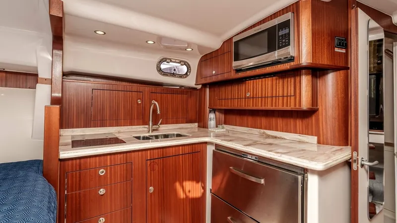 Slide: The Image of 2018 Pursuit 385 Offshore "TAG TEAM" - Galley with Modern Amenities - 10