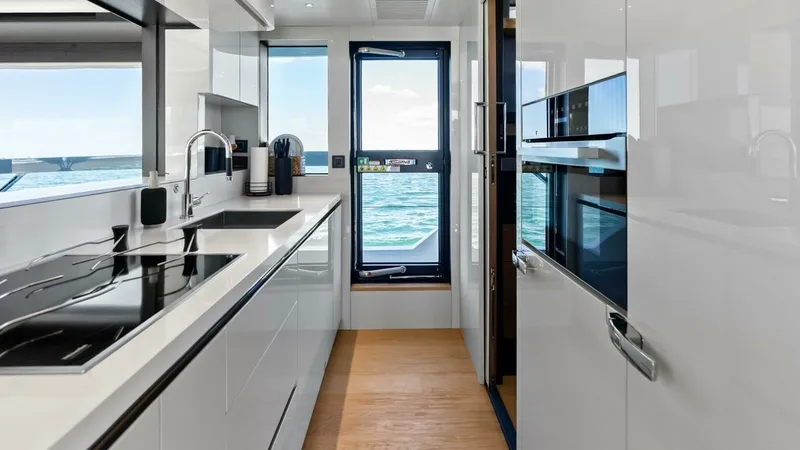 Slide: The Image of Modern Galley with Ocean View - 11