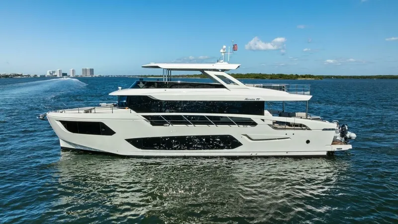 Slide: The Image of Starboard Profile of Absolute 75 Navetta - 84
