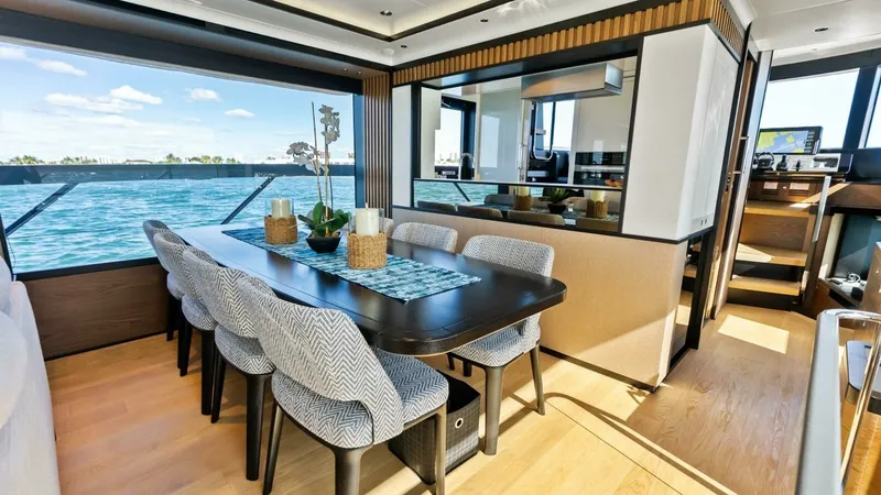 Slide: The Image of Elegant Dining Area with Ocean Views - 12