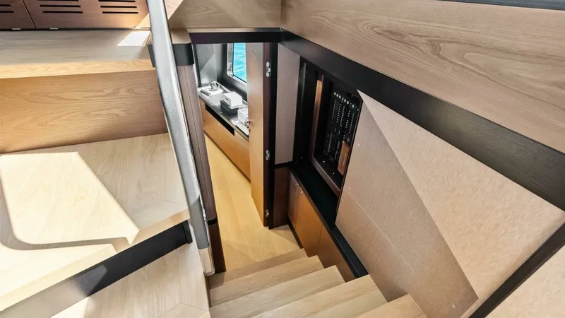 Slide: The Image of Staircase to Lower Deck Passageway - 17