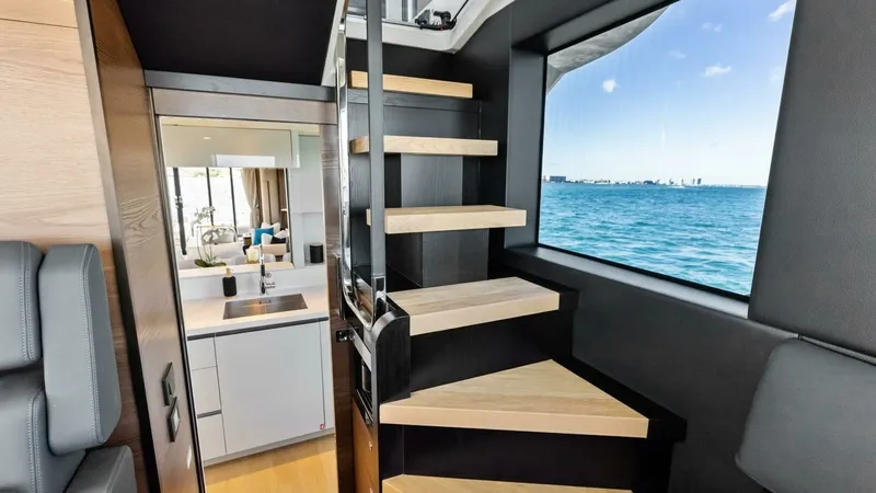 Slide: The Image of Modern Stairway with Ocean View - 8