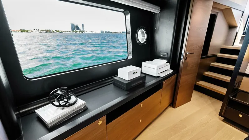 Slide: The Image of Lower Deck Hallway with Ocean View - 18