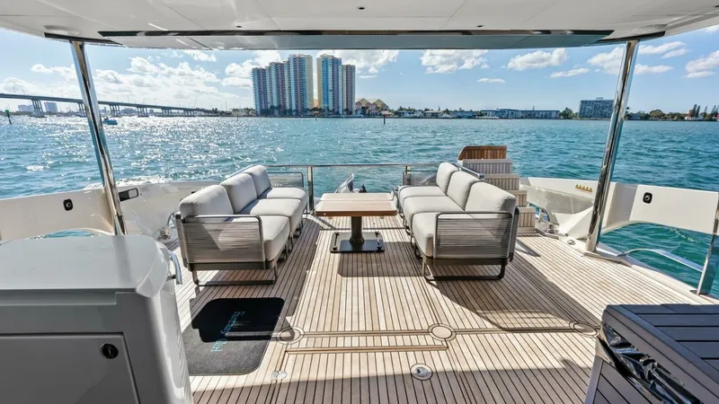 Slide: The Image of Spacious Aft Deck with Seating - 71