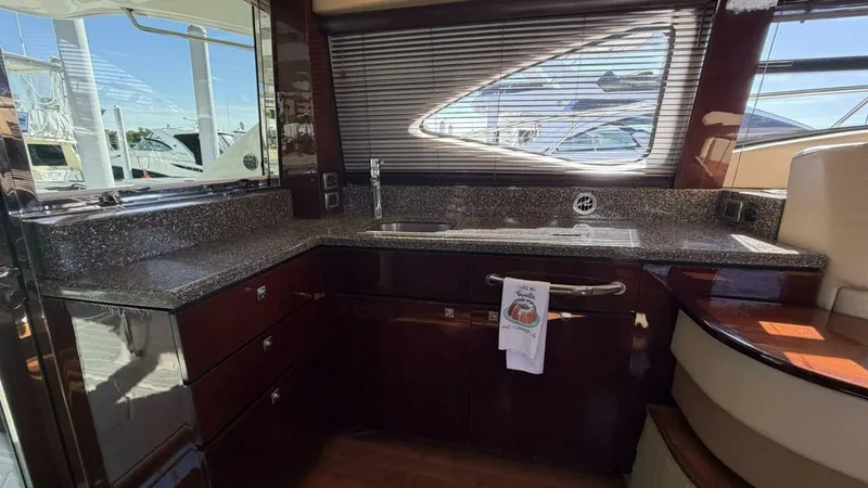 Slide: The Image of 2008 Sea Ray 47 Sedan Bridge - Galley - 18