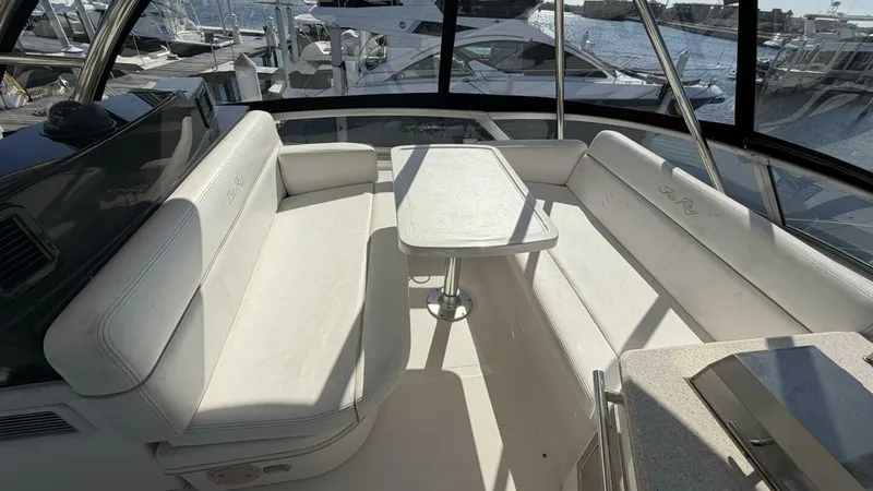 Slide: The Image of 2008 Sea Ray 47 Sedan Bridge - Flybridge Seating - 11