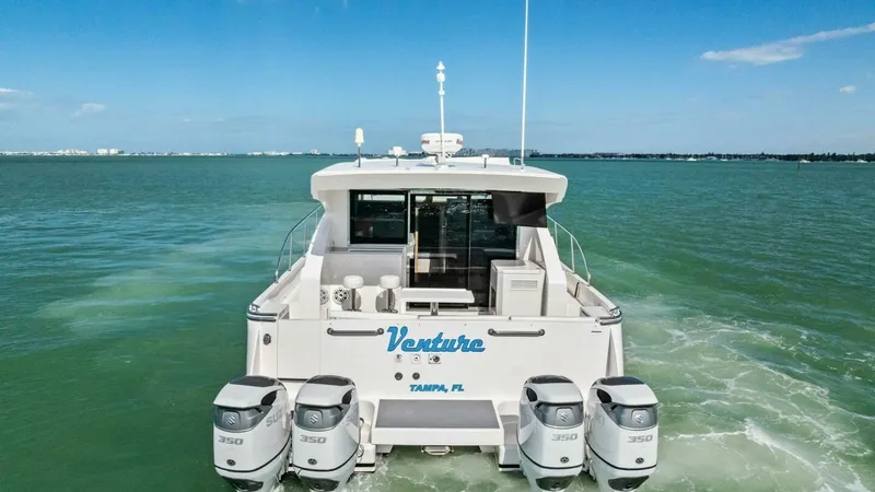 Slide: The Image of 2018 Outboard Express Catamaran 47 - 71