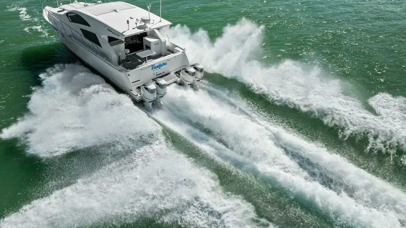 Slide: The Image of 2018 Outboard Express Catamaran 47 - 82