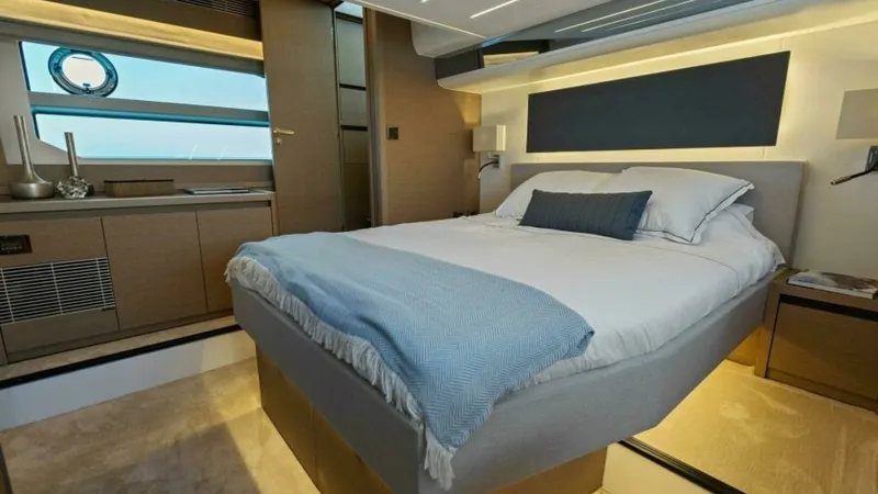 Slide: The Image of 2022 59 Prestige Flybridge - How Sweet It Its - Master Stateroom - 3