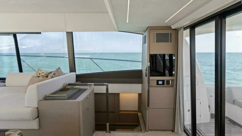 Slide: The Image of 2022 59 Prestige Flybridge - How Sweet It Its - Companionway to Master Stateroom - 21
