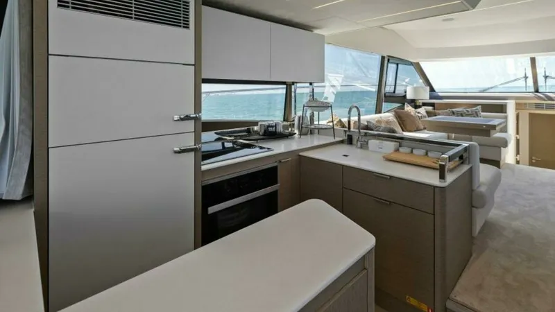 Slide: The Image of 2022 59 Prestige Flybridge - How Sweet It Its - Galley - 13
