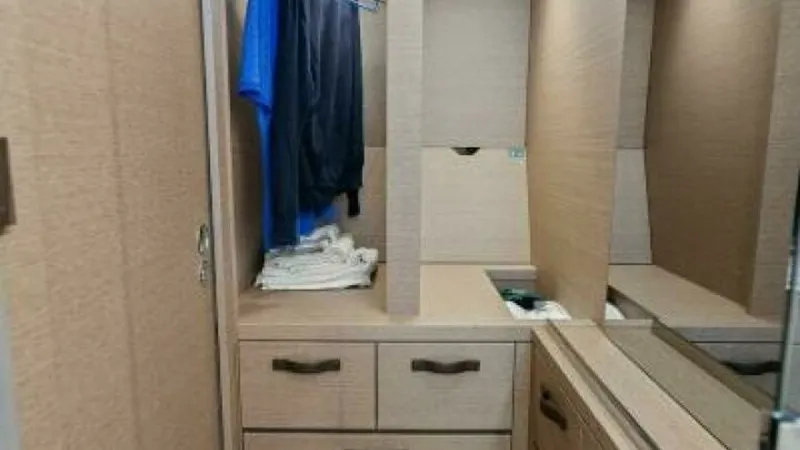 Slide: The Image of 2022 59 Prestige Flybridge - How Sweet It Its - Master Storage - 31
