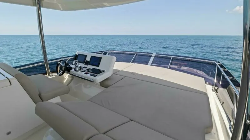 Slide: The Image of 2022 59 Prestige Flybridge - How Sweet It Its - Flybridge Helm - 4