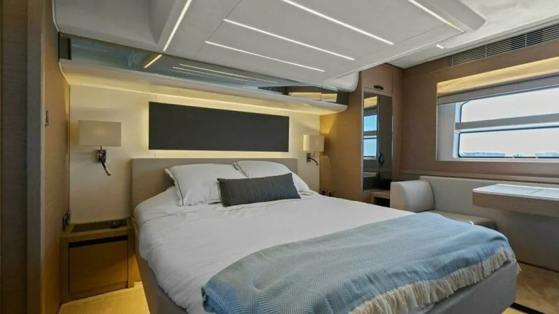 Slide: The Image of 2022 59 Prestige Flybridge - How Sweet It Its - Master Stateroom - 22