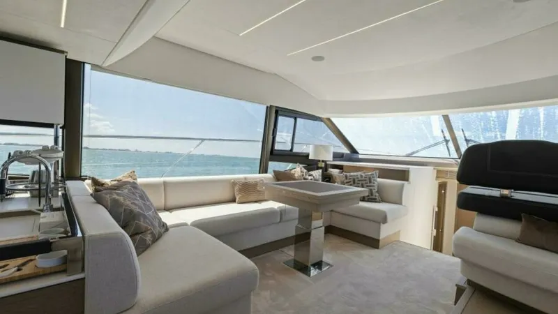 Slide: The Image of 2022 59 Prestige Flybridge - How Sweet It Its - Dinette - 14