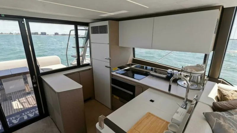 Slide: The Image of 2022 59 Prestige Flybridge - How Sweet It Its - Galley - 12