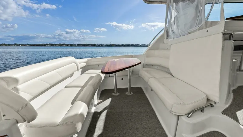 Slide: The Image of 2007 Tiara Yachts 4300 Sovran - Aft Deck Seating - 11