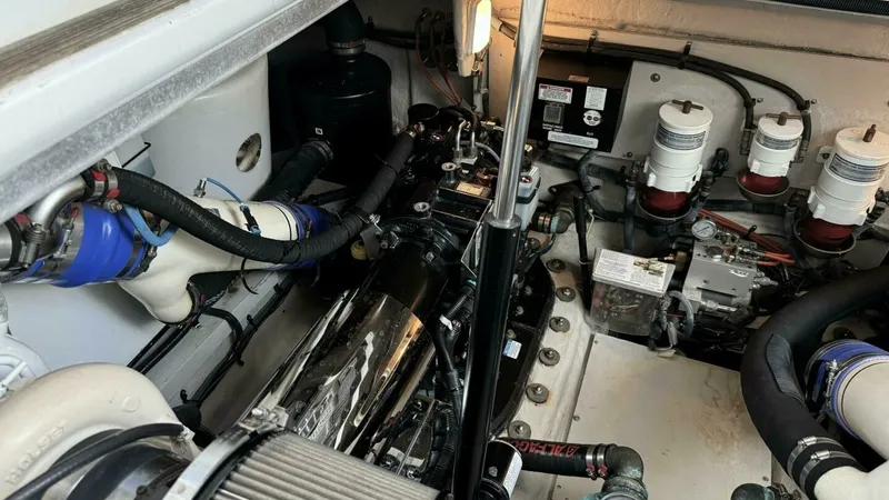 Slide: The Image of 2016 Sea Ray 470 Sundancer 'Lopez Cove II' - Engine Room - 40
