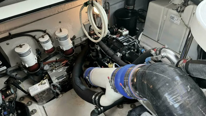 Slide: The Image of 2016 Sea Ray 470 Sundancer 'Lopez Cove II' - Engine Room - 41