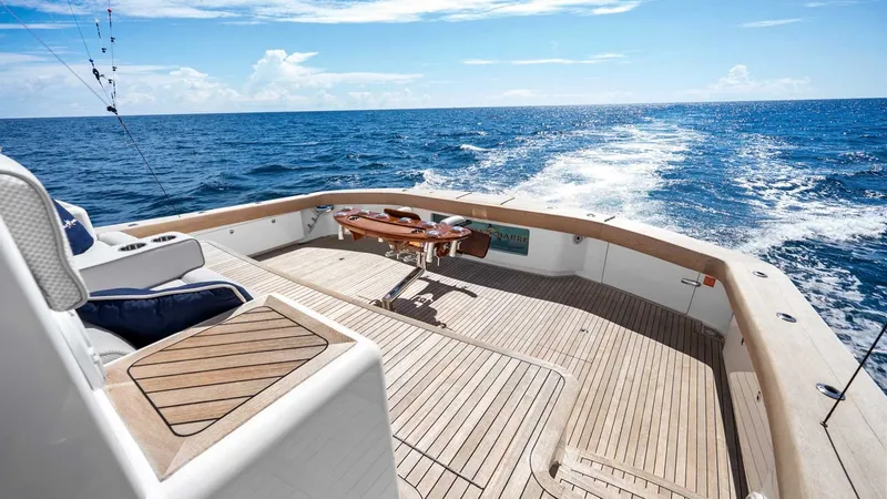 Slide: The Image of Spacious Aft Deck with Teak Flooring - 67