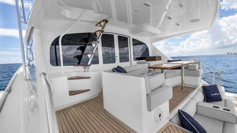 Slide: The Image of Spacious Aft Deck Seating Area - 72
