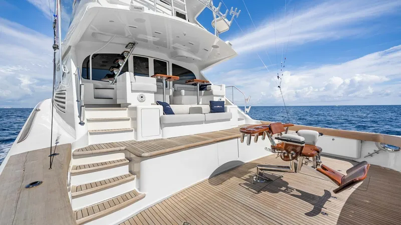 Slide: The Image of Expansive Aft Deck with Seating - 69