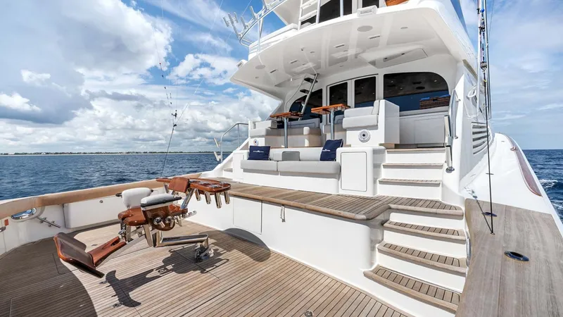 Slide: The Image of Spacious Aft Deck with Seating - 68