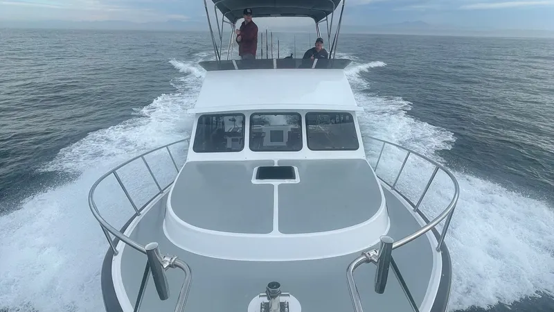 Slide: The Image of 2019 Donelle 35 Flybridge Sportfish "BEAR FLAG 3.0" - Flybridge and Bow Overview - 24
