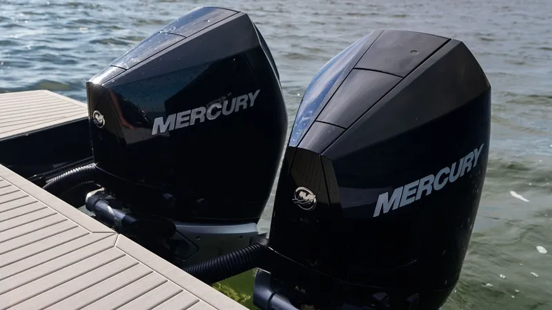 Slide: The Image of Twin Mercury Outboard Engines - 8