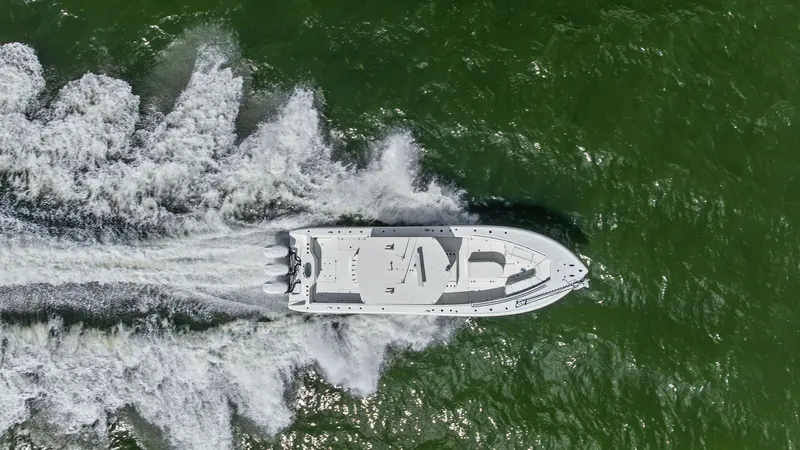 Slide: The Image of Aerial View of Yellowfin 39 Center Console - 64