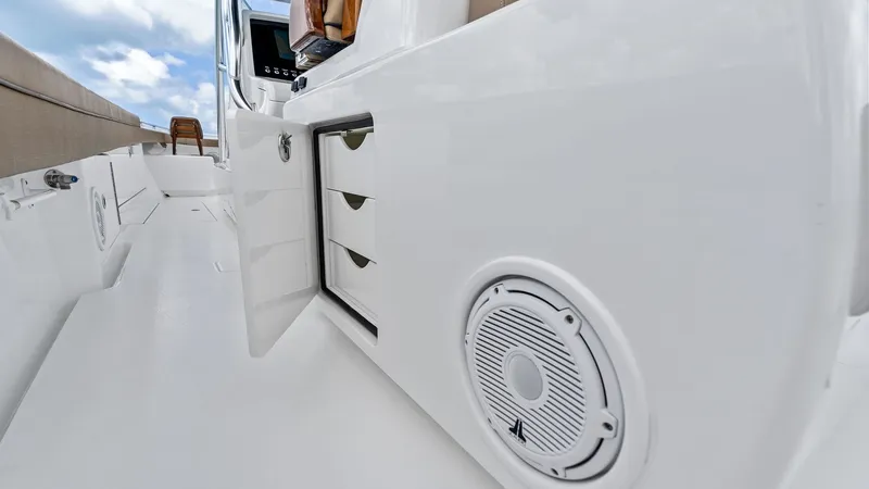 Slide: The Image of Starboard Cockpit Storage and Speaker - 54