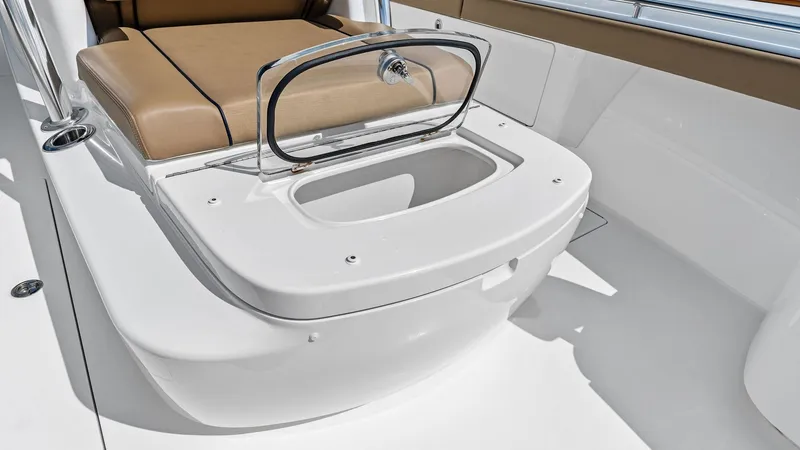 Slide: The Image of Cockpit Seating with Storage Hatch - 38
