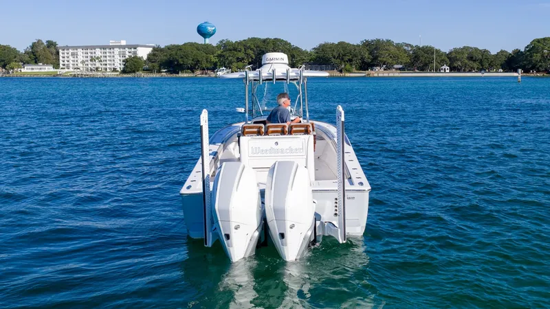 Slide: The Image of Stern View with Dual Outboards - 40