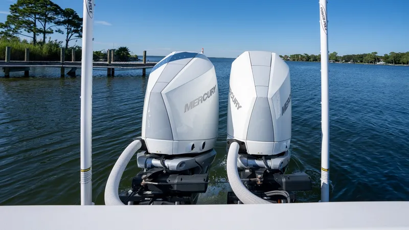 Slide: The Image of Twin Outboard Engines View - 16
