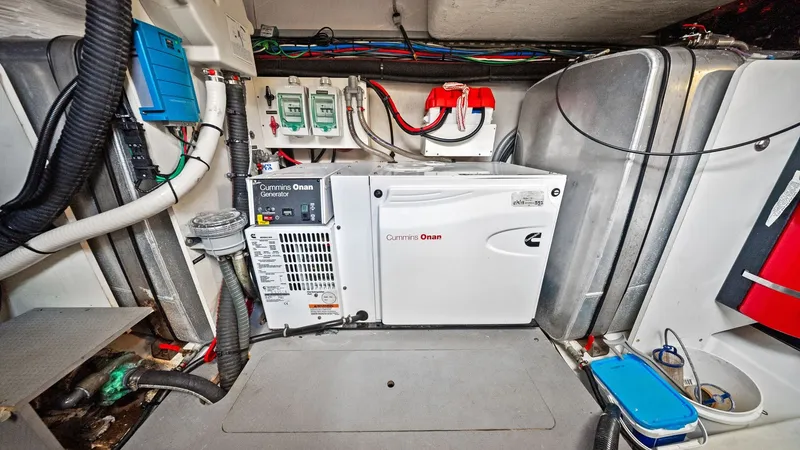 Slide: The Image of Engine Room with Cummins Generator - 78