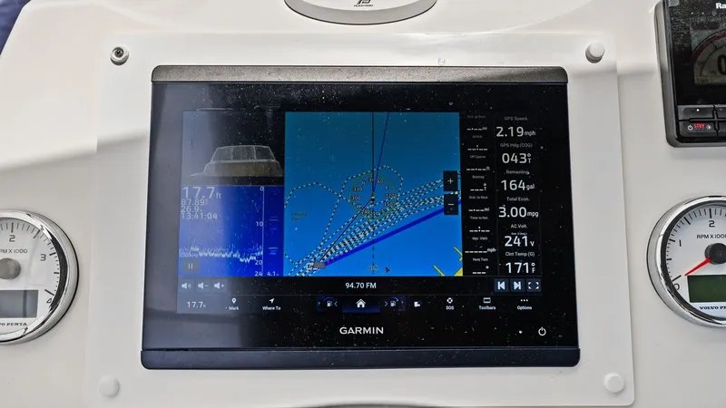Slide: The Image of Helm Station with Navigation Display - 17