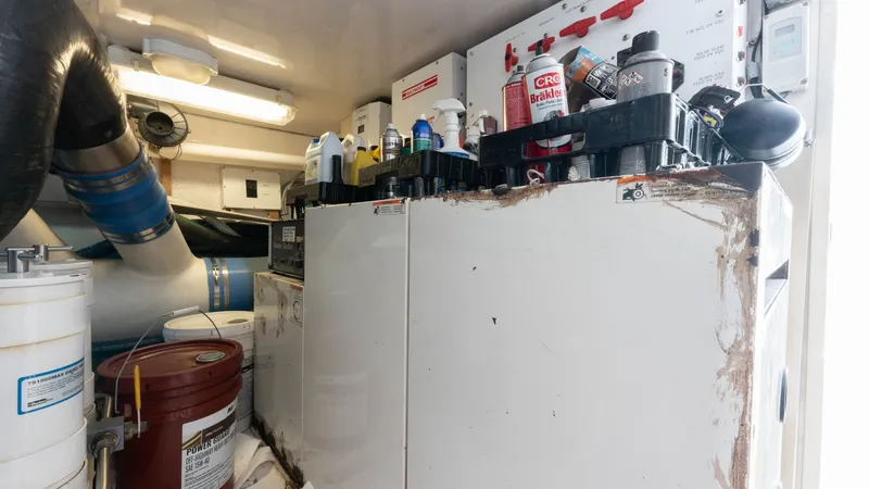 Slide: The Image of Engine Room with Equipment Storage - 38