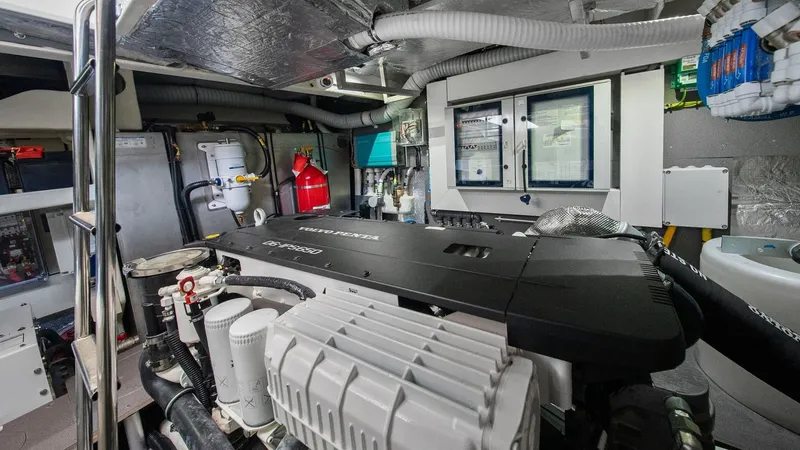 Slide: The Image of Engine Room with Modern Systems - 74