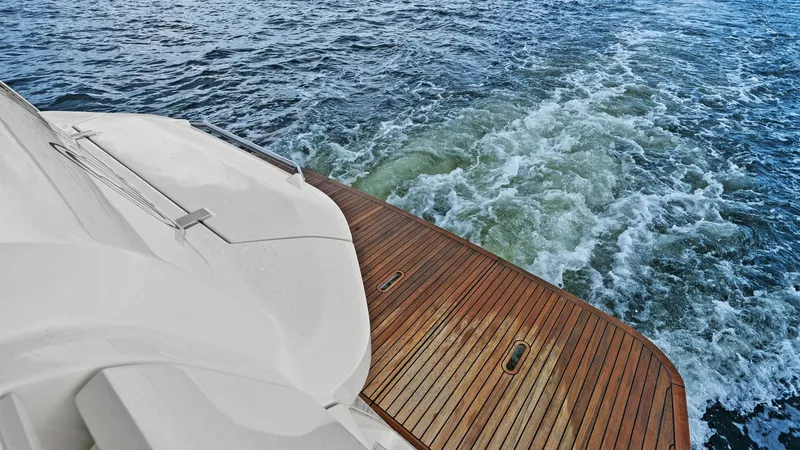 Slide: The Image of Spacious Teak Swim Platform - 109