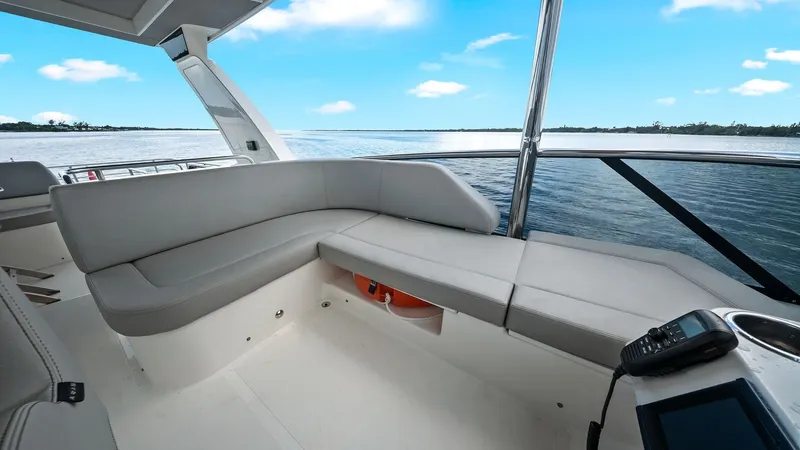 Slide: The Image of Flybridge Seating Area with Ocean View - 13