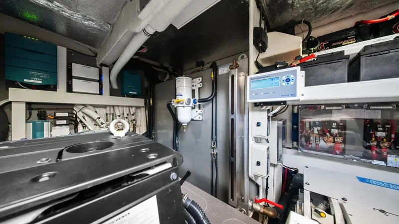 Slide: The Image of Engine Room with Electronics Panel - 80