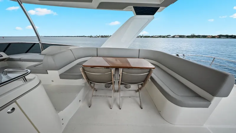 Slide: The Image of Flybridge Seating Area with Table - 22