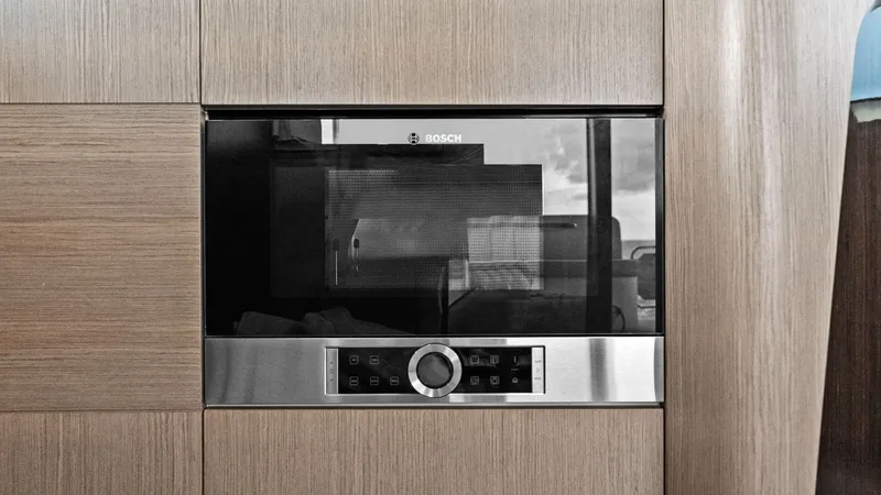Slide: The Image of Modern Galley with Built-in Oven - 37
