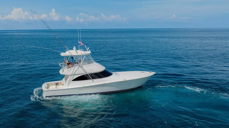 Slide: The Image of Side Profile of Viking 48 Convertible - 21